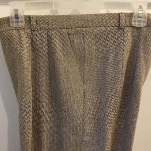 Talbots Silk/ Cotton blend Herringbone trousers